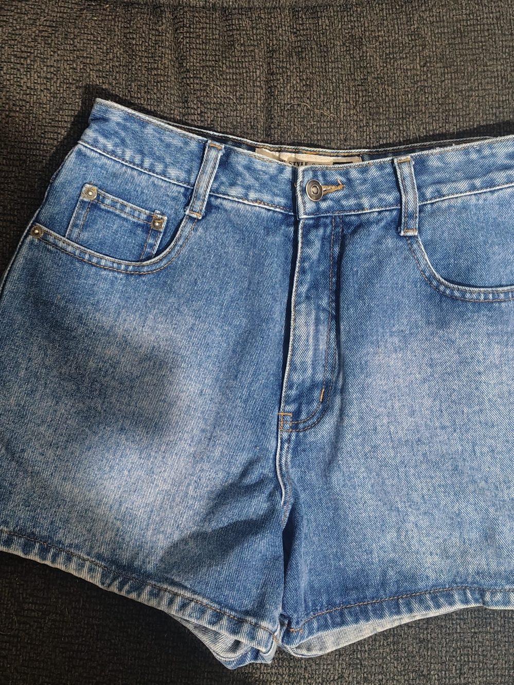Maurices Light Blue High Waisted Denim Jean Shorts